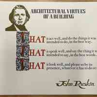 Architectural Virtues of a Building / John Ruskin