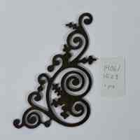 Hoole Corner Simple Spiral with Sprigs Template, Design 1406/1523