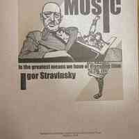 Music is the greatest means we have of digesting time / Igor Stravinsky