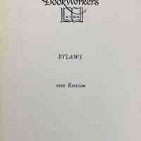 Guild of Book Workers Bylaws.