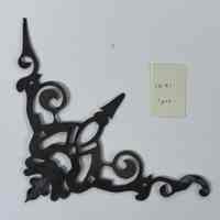 Hoole Corner Fleur de Lis with Leaves and Thick Stem Template, Design 1691