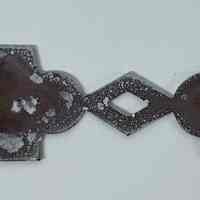 Hoole Diamond Vine with Buds on Sides Stamp Die Template, Desgin 1883