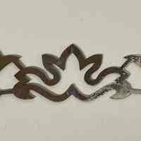 Hoole Angular Lotus with Vines Stamp Die Template, Design 2472