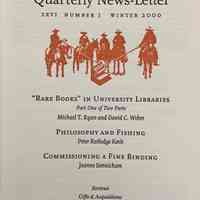 Quarterly news-letter - Book Club of California. Vol. 66, no.1 : Winter 2000.