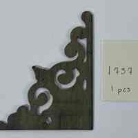 Hoole Corner Small Fleur de Lis with Curved Lines Template, Design 1737