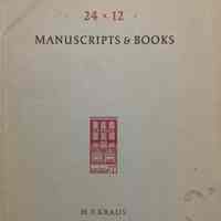 24 x 12 manuscripts & books : catalogue 115.