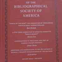The papers of the Bibliographical Society of America. Vol. 94:1 : March 2000