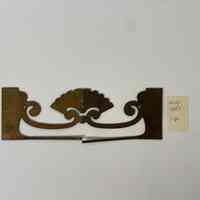 Hoole Fan Lotus with Vines, Buds, and Circles Stamp Die Template, Design 2357