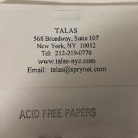 Acid Free Papers.