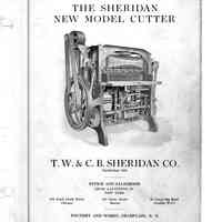 1930 TW & CB Sheridan Brochure The New Model Cutter