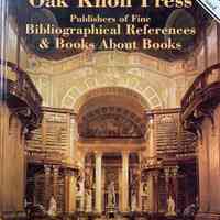Oak Knoll Press : [catalog] Spring 2000