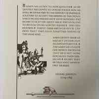 When we listen to Don Quixote ... / Samuel Johnson