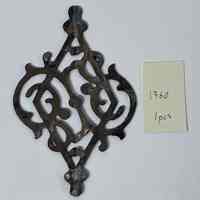 Hoole Diamond with Swirl Stems and Leaves Template, Design 1760
