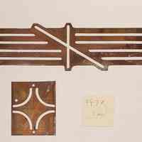 Hoole X Y Axis Straight Lines Curved with Holes Stamp Die Template, Design 1977