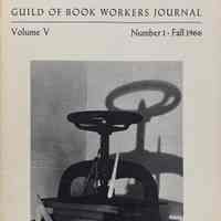 Guild of Book Workers Journal. Fall 1966 ; v.5 no.1