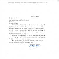 Letter to Patri from Oka about an order from Kurodani