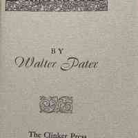 Diaphaneite / by Walter Pater