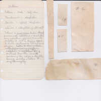 Samples and notes on vellum