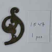 Hoole Small Trumpet Flower with Curl Stem Template, Design 1547
