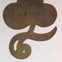 Hoole Clover Template With Curling Stem (larger) Template, Design 1269