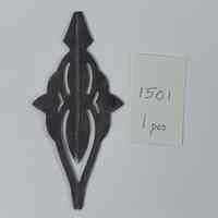 Hoole Top-Down Open Flower with Leaves Template, Design 1501