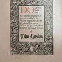 Do what you can ... /John Ruskin