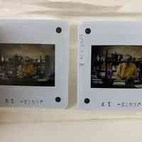 Patri at a sewing frame