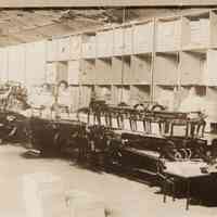 1910 DC Cook Installation of a George Juengst and Sons Collator/Stitcher and Covering Machine.