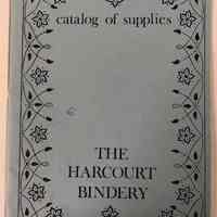 Catalog of Supplies -- The Harcourt Bindery.