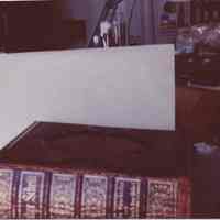 Photo of a book on a worktable