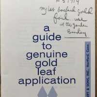 A Guide to genuine gold leaf application.