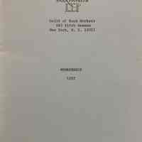 Membership list / Guild of Book Workers.