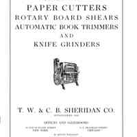 1914 TW & CB Sheridan Cutters and Trimmers