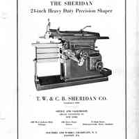 1942 TW & CB Sheridan Brochure 24 inch Shaper Machine Tool