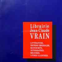 Librairie Jean-Claude Vrain : catalogue 2002.