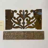 Hoole Damask Center with Trumpet Flower Metal Stamp Die Template and Stamp Dies, Design 2384