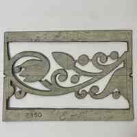 Hoole Flowering Vine with Circles, Stamp Die Template, Design 2350