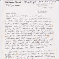 A letter from Clarkson to Patri on a goat vellum supplier