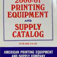 2000-01 Printing Equipment and Supply Catalog.