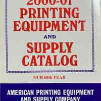 2000-01 Printing Equipment and Supply Catalog.
