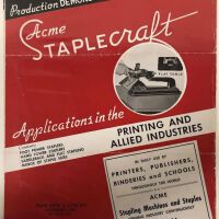 Production Demonstration of Acme Staplecraft.