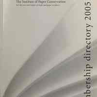 Membership directory 2005 / Institute of Paper Conservation.