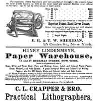 1877 ER & TW Sheridan Paper Cutters