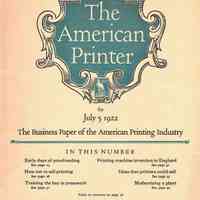 1922 The American Printer Magazine Vol 75