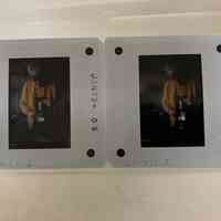 Patri holding a device