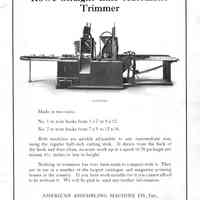1918c American Assembling Rowe Pile Trimmer