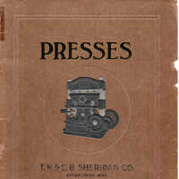 1910 T.W. & C.B. Sheridan Press catalog