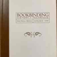 Bookbinding History + Technique. Catalogue 246.