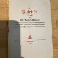 A Yuletide Toast or The Fairfield Wassail