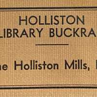 HOLLISTON LIBRARY BUCKRAM